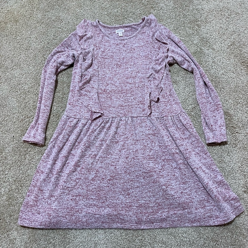 Girls Purple Gymboree Size Medium Long Sleeve Dress